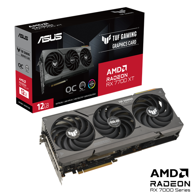 勁冷高效!華碩Radeon™ RX 7800 XT / 7700 XT顯卡剽悍登台